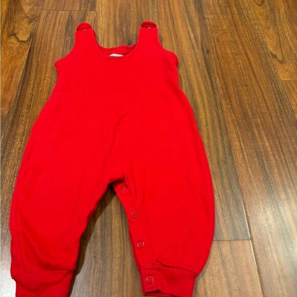 Lands End red vintage jumpsuit romper - Picture 3 of 4